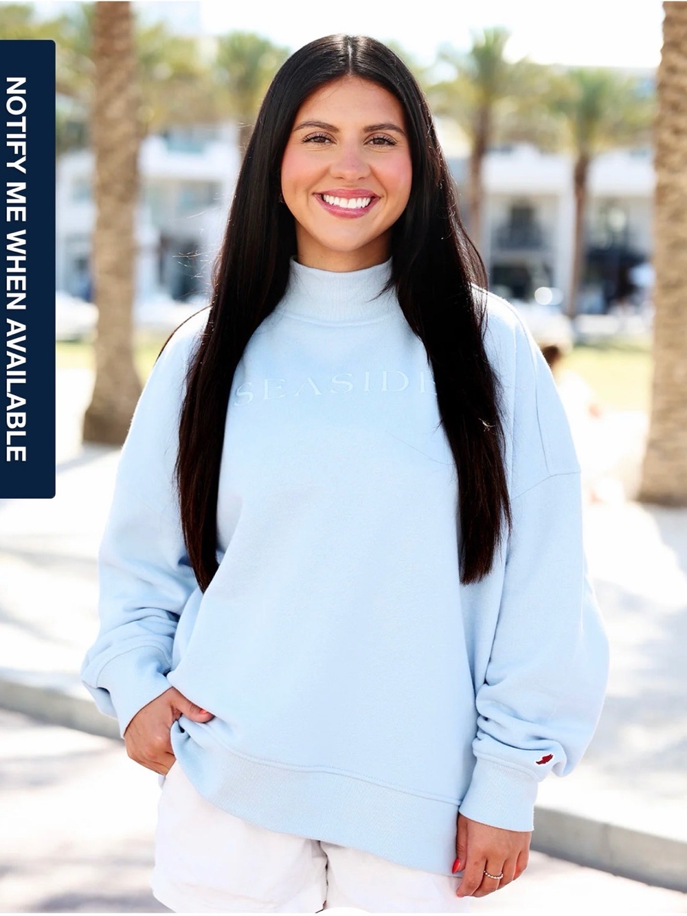 NWT The Seaside Style mock neck sweatshirt